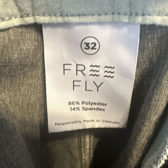 Free Fly Hybrid Shorts Mens Size 32 Dark Gray Chino Performance Stretch Golf 7" - Picture 11 of 12